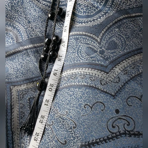 Long Black Beaded Necklace - Picture 7 of 8